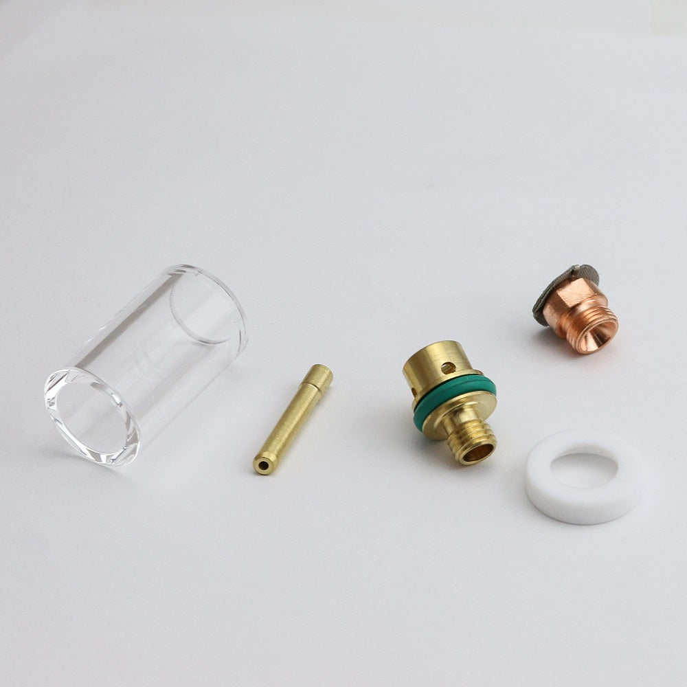 WeldingCity® 5-pcs Pyrex Glass Cup Accessory Kit (Short Configuration) for TIG Welding Torch 9 and 20 Series