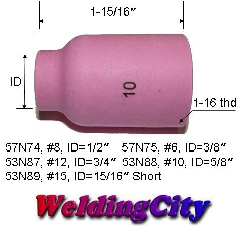 53N88 #10 Large Gas Lens Ceramic Cup