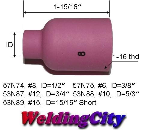 57N74 #8 Large Gas Lens Ceramic Cup