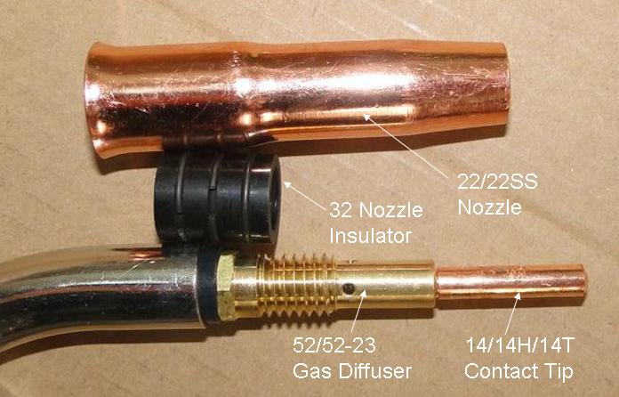250A 12-ft MIG Welding Gun Replacemnt Tweco #2 Lincoln Magnum 250