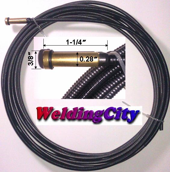 MIG Welding Gun Accessory Kit (24A Nozzle 52FN Diffuser with Liner) for Lincoln Magnum 300-400 & Tweco #3-#4