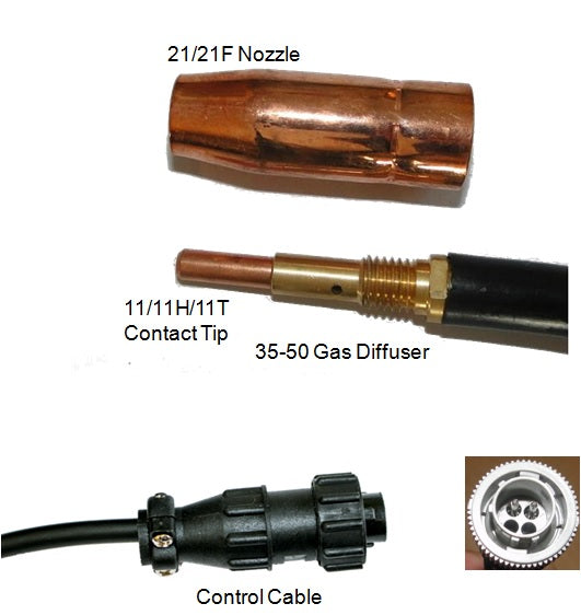 100A 10-ft Flexible Head MIG Welding Gun K530F-6 Replacement for Lincoln 100L