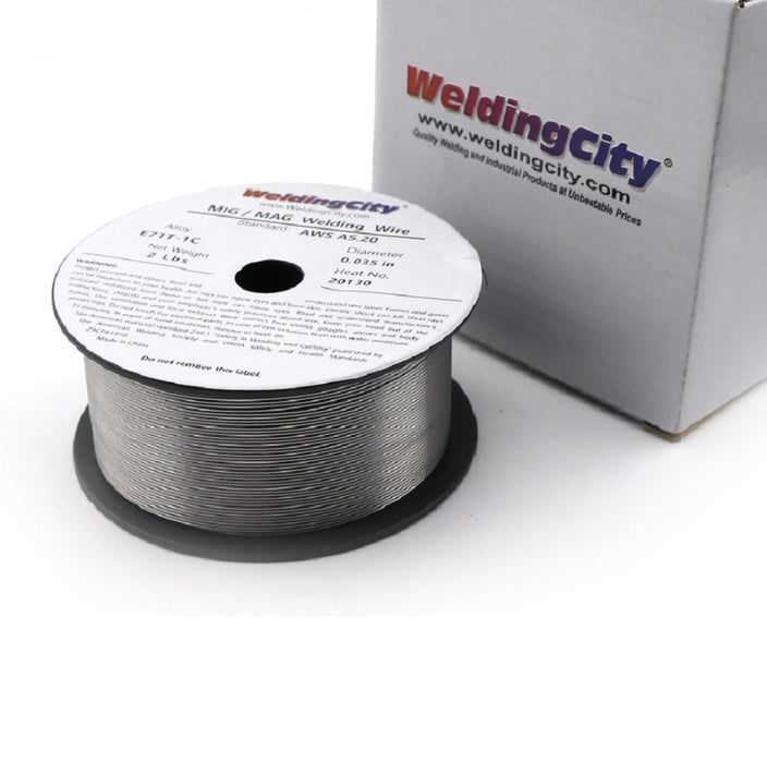 WeldingCity® 2-Lb E71T-GS 0.035" Flux-cored Gasless MIG Welding Wire 4-in Spool