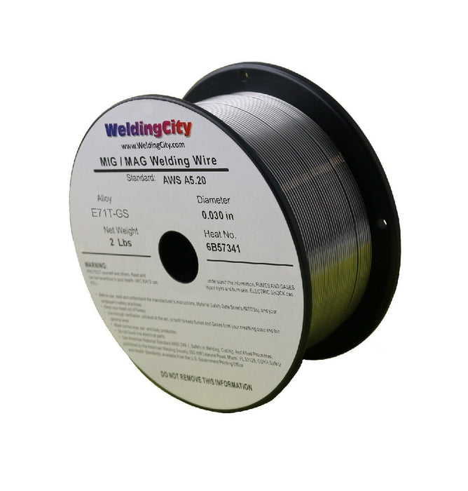 WeldingCity® 2-Lb E71T-GS 0.035" Flux-cored Gasless MIG Welding Wire 4-in Spool