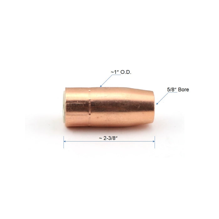 WeldingCity® 199-series Gas Nozzle for Miller® MIG Welding Gun Roughneck™/Spoolmatic XR™