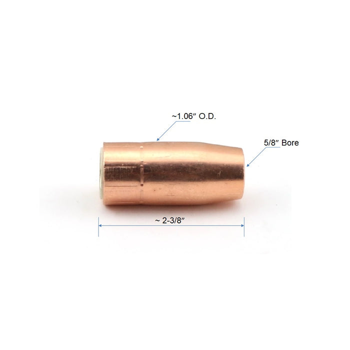 WeldingCity® 199-series Gas Nozzle for Miller® MIG Welding Gun Roughneck™/Spoolmatic XR™