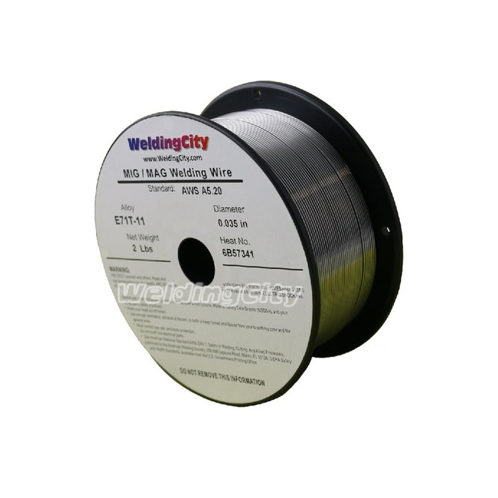 WeldingCity® 2-Lb E71T-11 0.030" Flux-cored Gasless MIG Welding Wire 4-in Spool