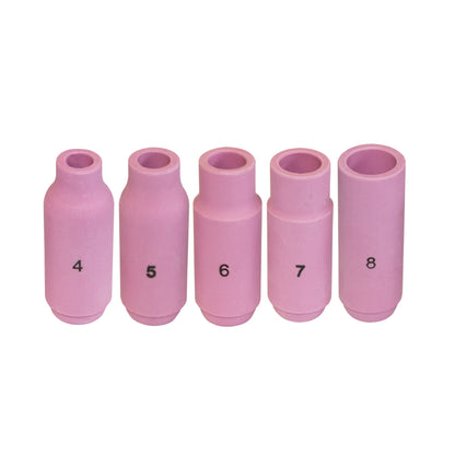 WeldingCity® Assorted Sizes (#4-#8) Alumina Ceramic Cup 10N-series for TIG Welding Torch 17-18-26