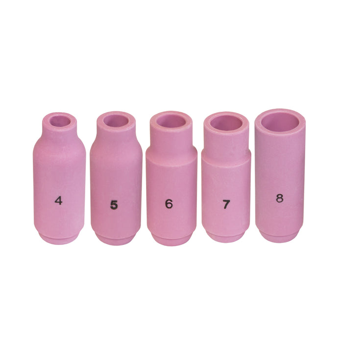 WeldingCity® Assorted Sizes (#4-#8) Alumina Ceramic Cup 10N-series for TIG Welding Torch 17-18-26