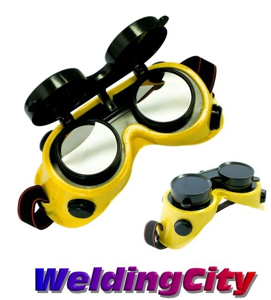 WeldingCity Welding Cutting Grinding Goggles w- Flip-up Lens DIN #11