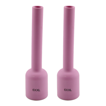 2-pk 57N75XXL #6 Exta Extra Long Large Gas Lens Ceramic Cup