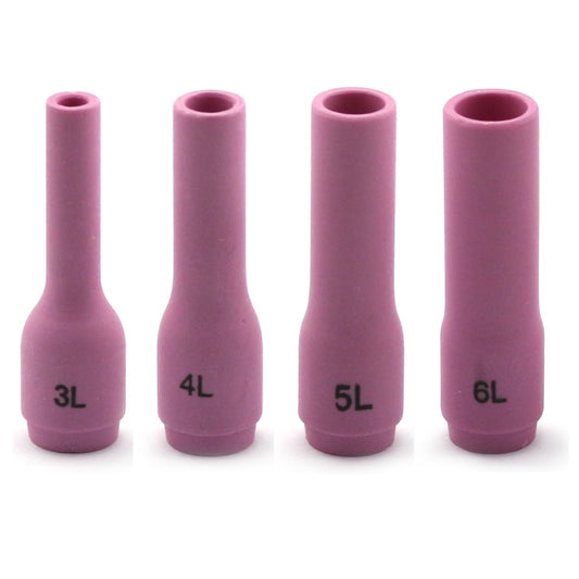 WeldingCity® Alumina Ceramic Cup 796F-series #3L-#4L-#5L-#6L (Long) for TIG Welding Torch 9-20-25