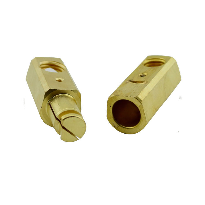 WeldingCity® Tweco-type Twist-lock Cable Connector Pair #4-1-0 25-50mm with Accessories