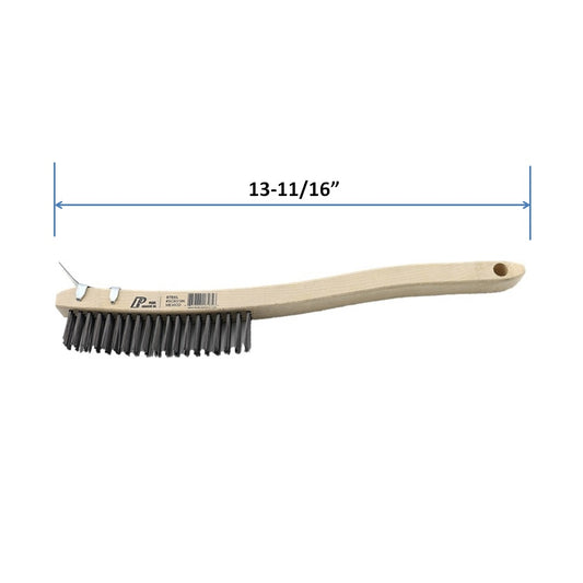 Pearl Abrasive® SCB319K (3 x 19) Scratch Brush Cruved Handle with Scraper