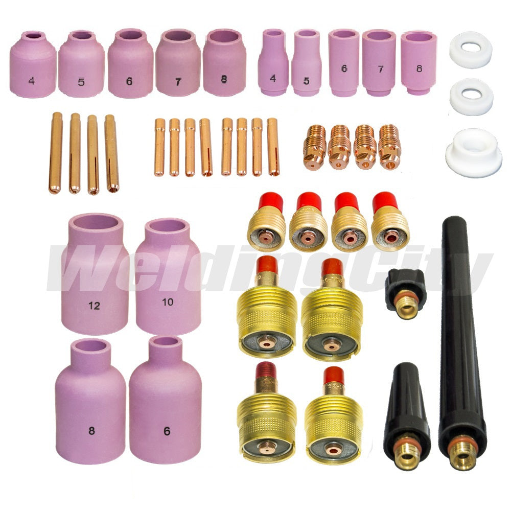 44-pcs Torch Accessory Kit Assorted Sizes 040-1/16-3/32-1/8 for Regular ...