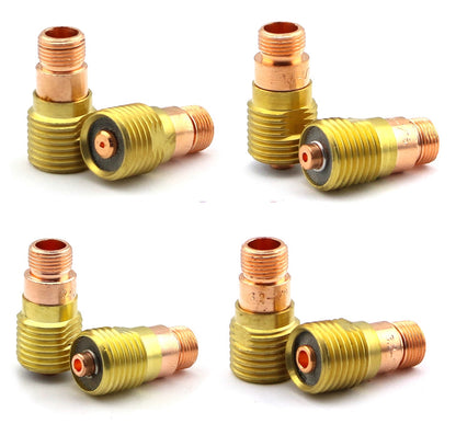 WeldingCity® Stubby Gas Lens Collet Body 4GL-series (8-pcs Assorted Size .040"-1-8") for TIG Welding Torch 17-18-26