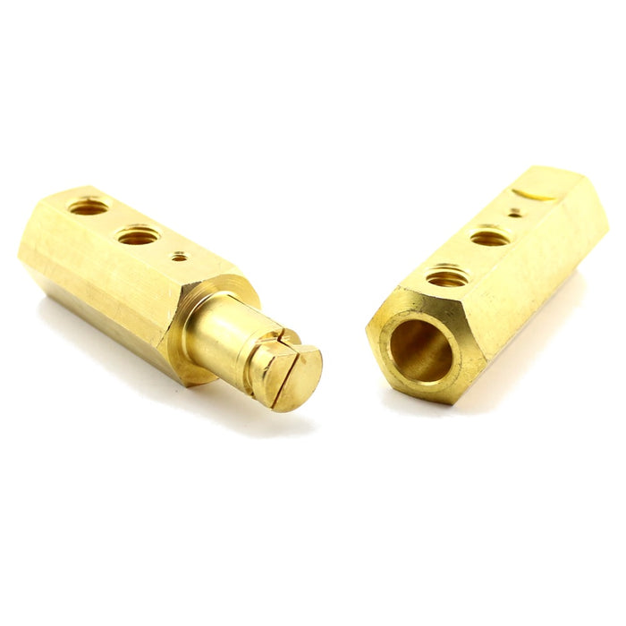 WeldingCity® Tweco-type Twist-lock Cable Connector Pair 1-0-2-0 50-70mm with Accessories