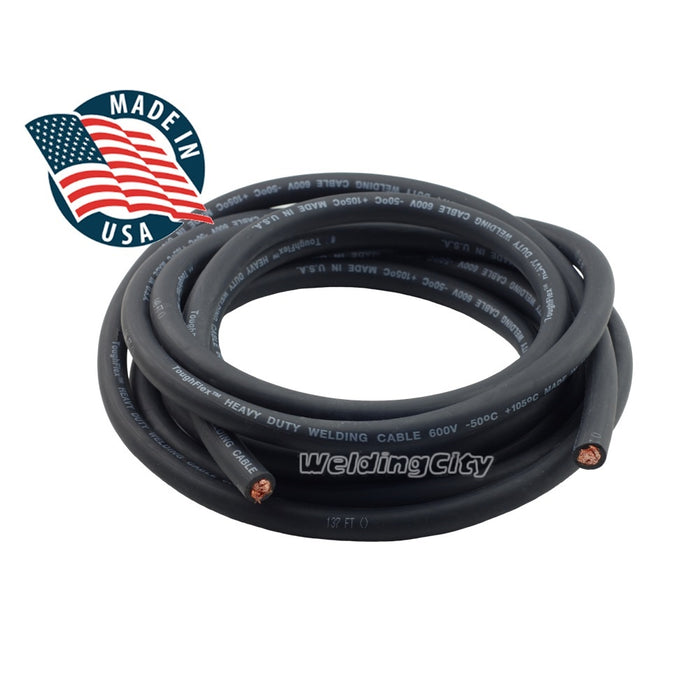 WeldingCity® 6-AWG Heavy Duty Welding Cable EPDM Rubber Jacketed Made in U.S.A.