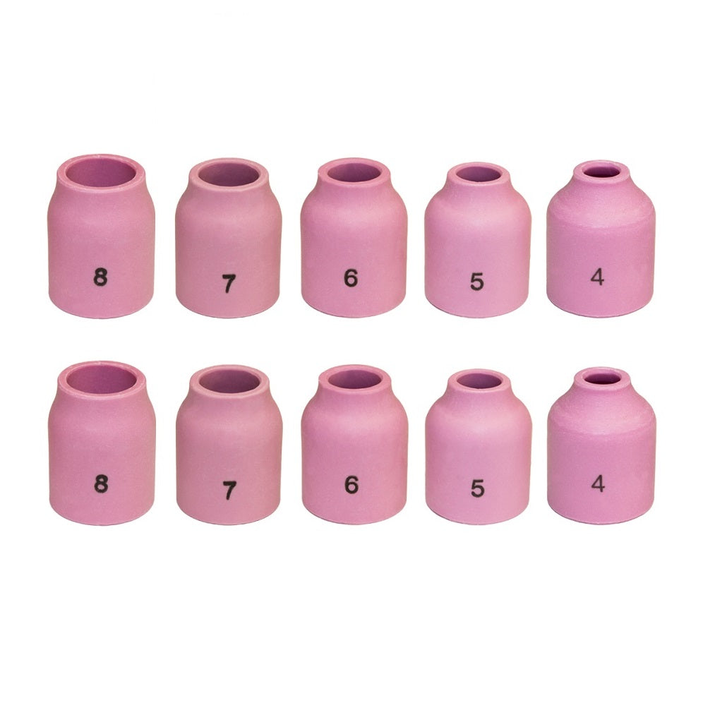 WeldingCity® Assorted Sizes (#4-#8) Gas Lens Alumina Ceramic Cup 53N-series for TIG Welding Torch 9-20-25