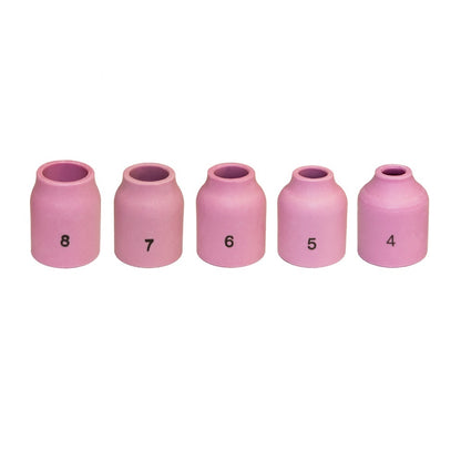 WeldingCity® Assorted Sizes (#4-#8) Gas Lens Alumina Ceramic Cup 53N-series for TIG Welding Torch 9-20-25