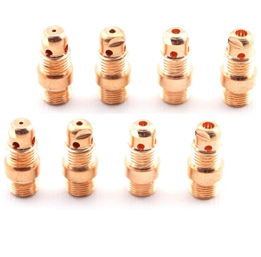 WeldingCity® Stubby Collet Body 4CB-series (8-pcs Assorted Size .040"-1-8") for TIG Welding Torch 17-18-26