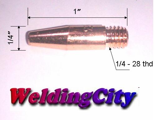 MIG Welding Gun Accessory Kit Tapered Contact Tip-Nozzle-Diffuser for Lincoln Magnum 100L Tweco Mini-#1