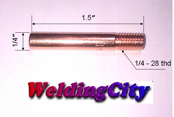 MIG Welding Gun Accessory Kit (24A Nozzle 52FN Diffuser with Liner) for Lincoln Magnum 300-400 & Tweco #3-#4