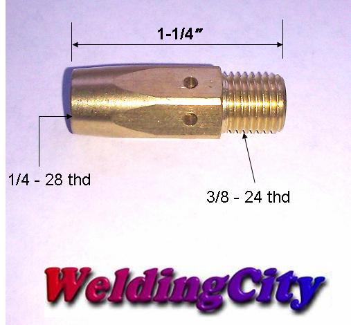 Contact Tip-Nozzle-Diffuser-Liner Accessory Kit for Miller M-25-M-40 MIG Welding Gun