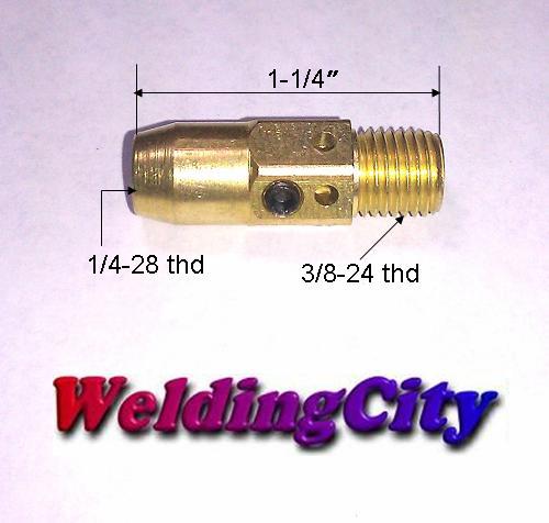 MIG Welding Gun Accessory Kit (24A Nozzle 54A Diffuser with Liner) for Lincoln Magnum 300-400 & Tweco #3-#4