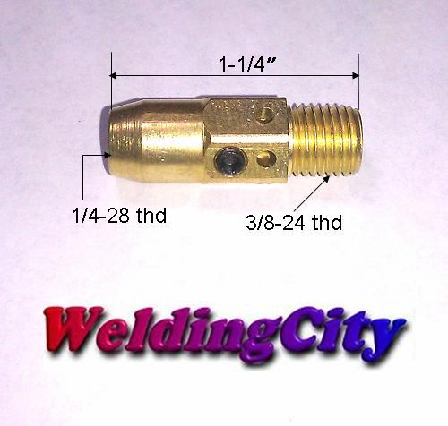 MIG Welding Gun Accessory Kit (24A Nozzle 54A Diffuser) for Lincoln Magnum 300-400 & Tweco #3-#4