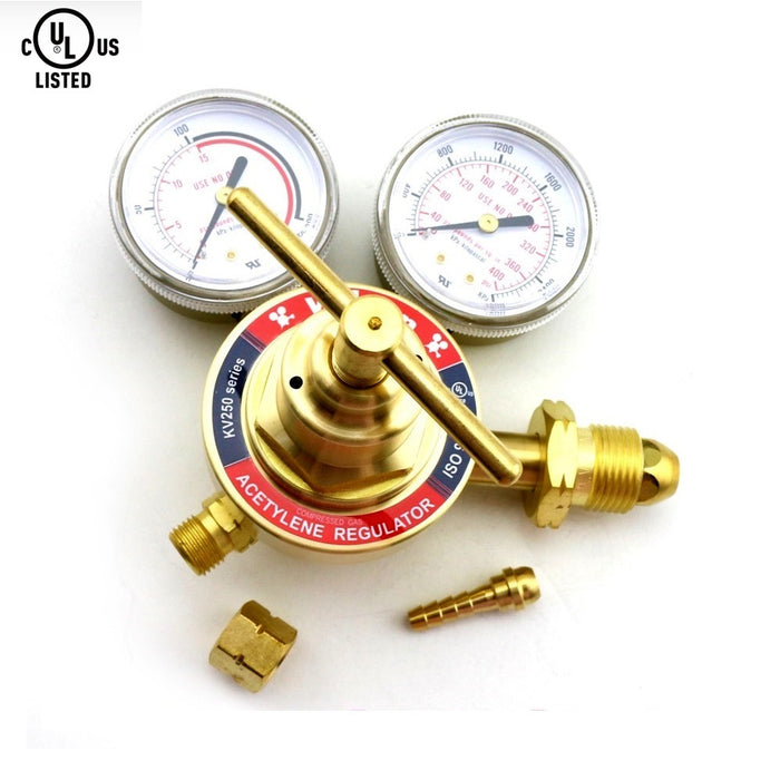 WeldingCity® UL-listed Medium Duty Acetylene Single Stage Regulator Victor® Style SR260A-510 (0781-0087)