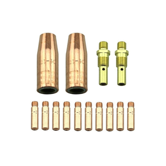 WeldingCity® Accessory Kit Contact Tips-Nozzles-Diffusers for Lincoln® Tweco® MIG Welding Gun 100A -150A
