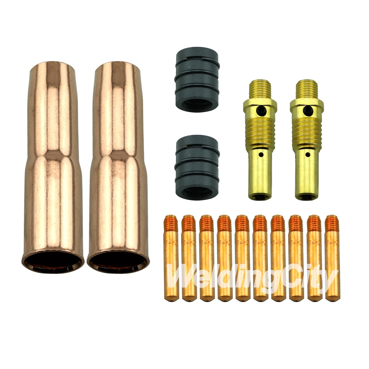 WeldingCity® Accessory Kit (24A Nozzle-52FN Diffuser) for MIG Welding Gun Lincoln® Magnum® 300-400 & Tweco® #3-#4