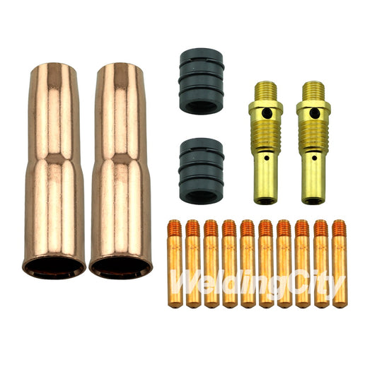 WeldingCity® Accessory Kit (24A Nozzle-52FN Diffuser) for MIG Welding Gun Lincoln® Magnum® 300-400 & Tweco® #3-#4