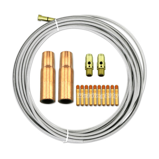 MIG Welding Gun Accessory Kit (23 Nozzle 54A Diffuser with Liner) for Lincoln Magnum 300-400 & Tweco #3-#4