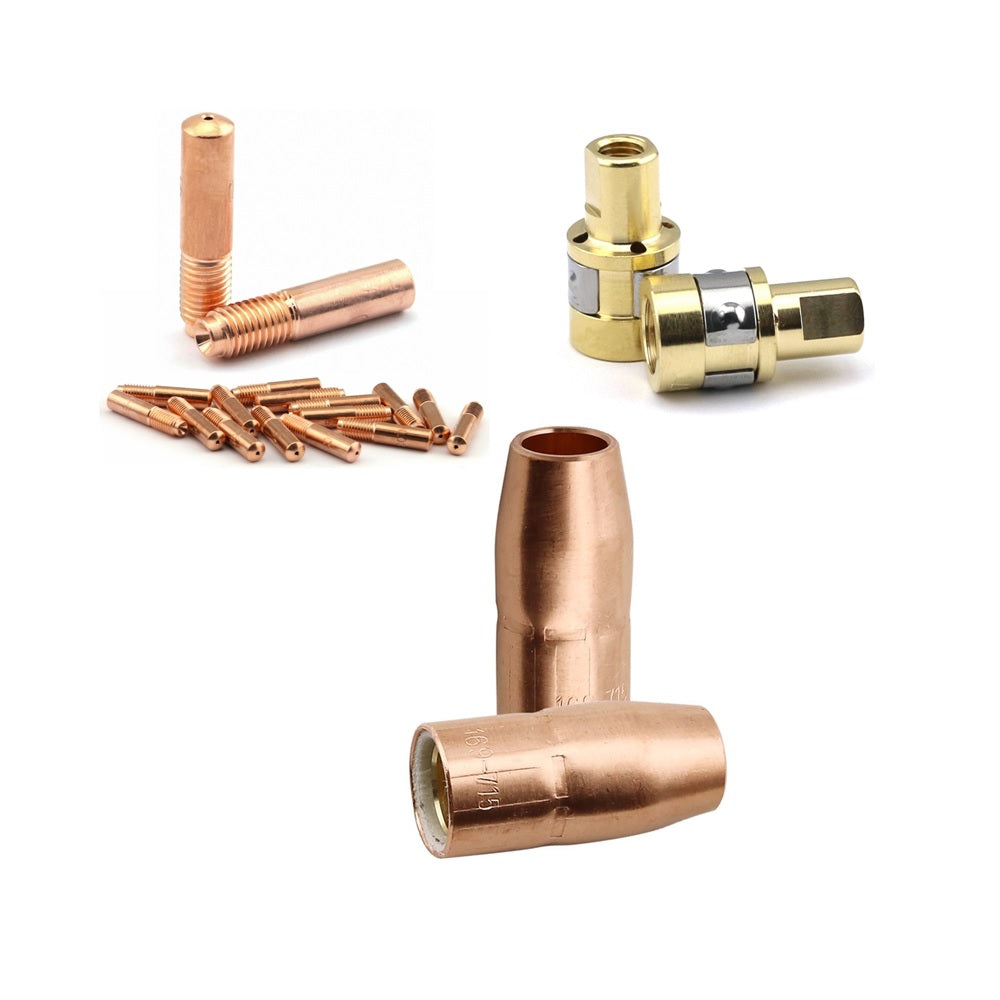WeldingCity® Accessory Kit Contact Tips-Nozzles-Diffusers for Miller® Hobart® MIG Welding Gun 100A -150A