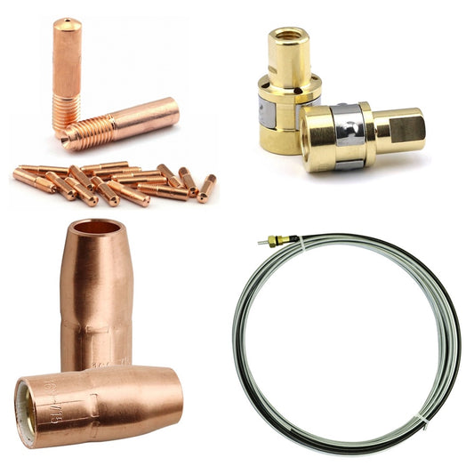 WeldingCity® Accessory Kit Contact Tips-Nozzles-Diffusers-Liner for Miller® Hobart® MIG Welding Gun 100A -150A