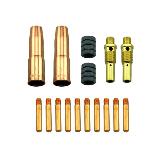 MIG Welding Gun Accessory Kit Heavy Duty Contact Tip-Nozzle-Diffuser for Lincoln Magnum 200-250 & Tweco #2