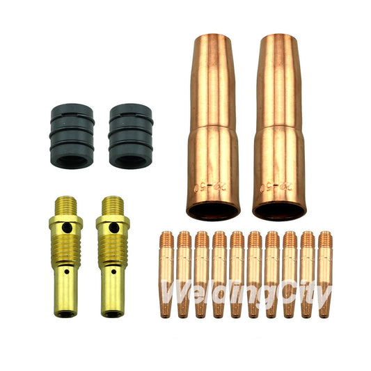 WeldingCity® Accessory Kit for Lincoln® Tweco® MIG Welding Gun 180A-250A (Tapered Tips)