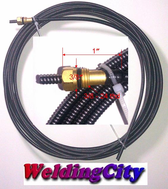 Contact Tip-Nozzle-Diffuser-Liner Accessory Kit for Miller M-25-M-40 MIG Welding Gun