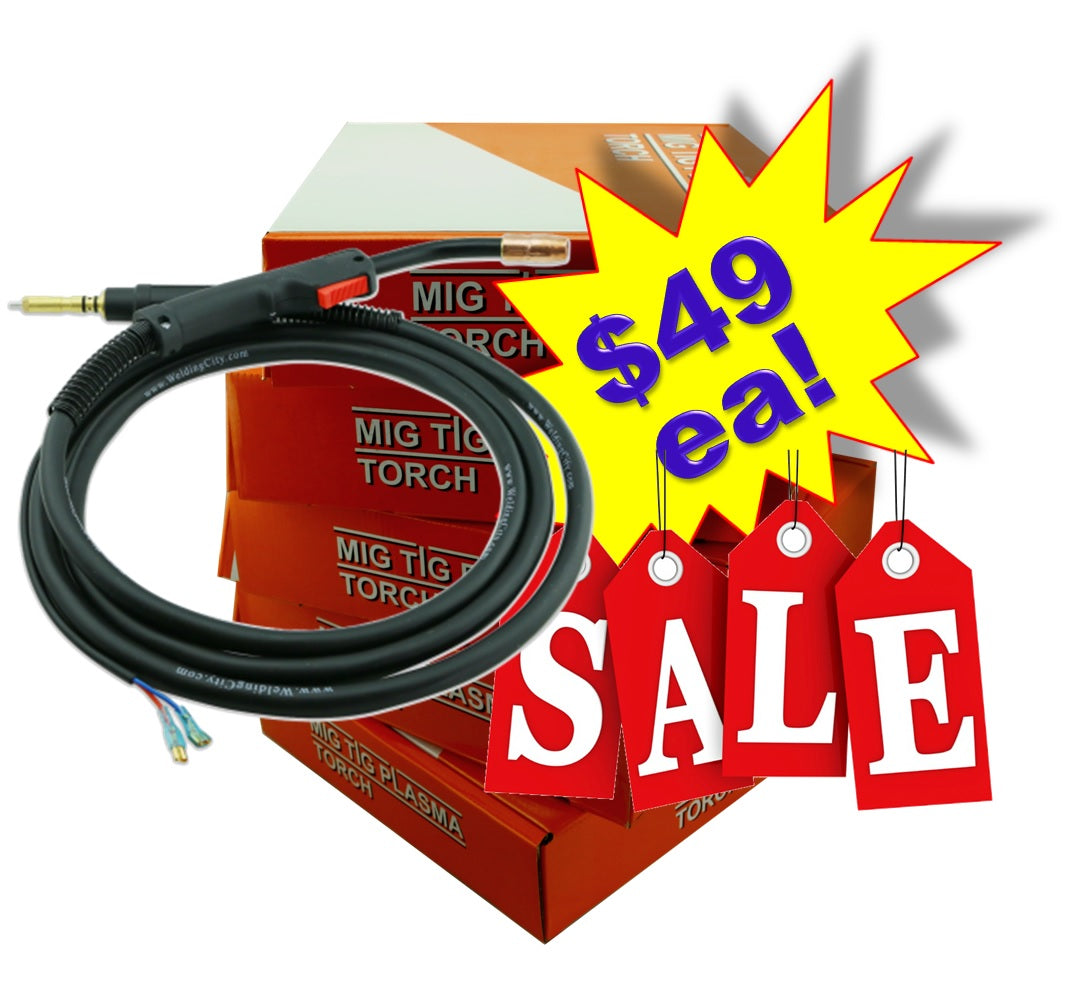 5-pk MIG Welding Gun Replacement for Hobart H-9-H-10 100Amp 10-ft | FREE SHIPPING