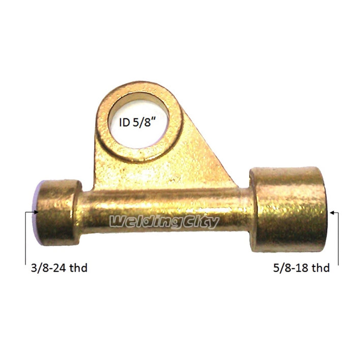 WeldingCity® Power Cable Adapter 105Z57 Brass for TIG Welding Torch 9, 17 and 50