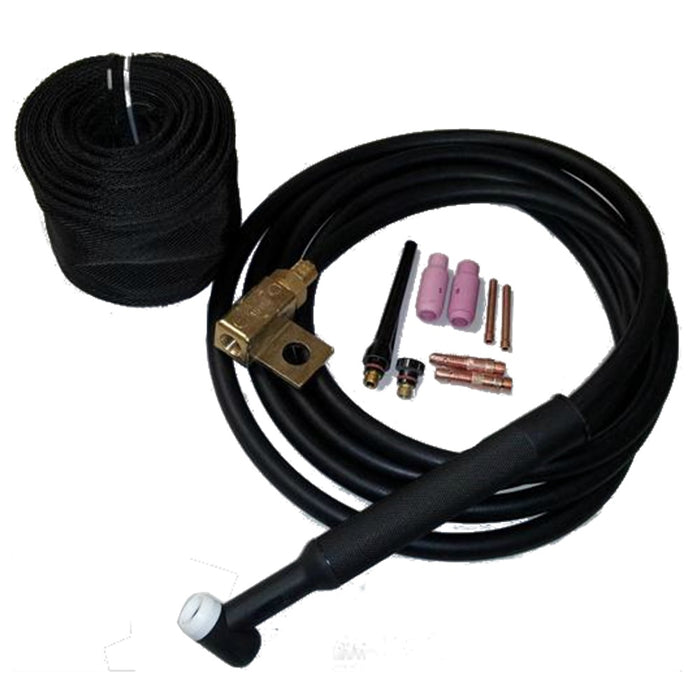 WeldingCity® WP-26F (Flexible Head) 200 Amp 25-ft Air-cooled TIG Welding Torch Complete Package