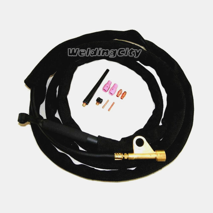 WeldingCity® WP-9F (Flexible Head) 125 Amp 25-ft Air-cooled TIG Welding Torch Complete Package