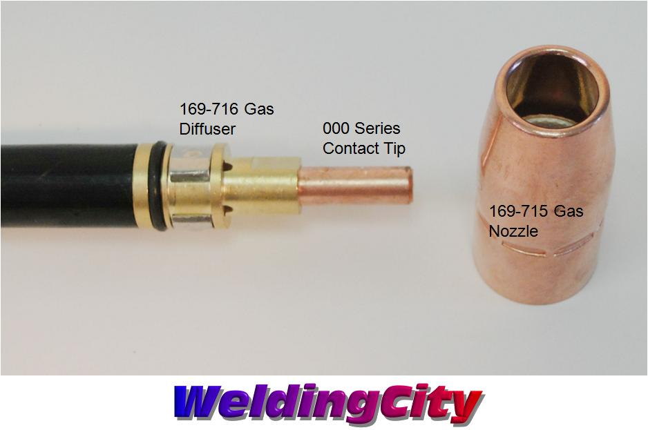 5-pk MIG Welding Gun Replacement for Miller M-100-M-10 248282 100A 10-ft | FREE SHIPPING