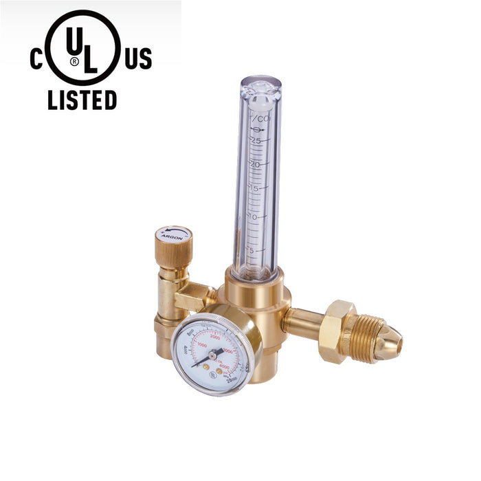 WeldingCity® Regulator Flowmeter Light Duty HRF1425 Series (UL-Listed) for Argon-CO2 Victor® Style HRF1425-580