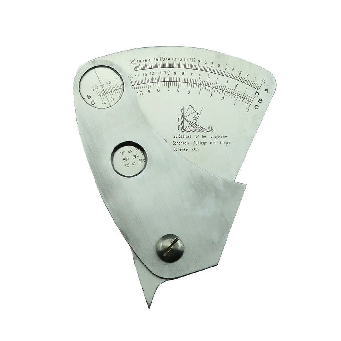 WeldingCity® Fan-shape Welding Gauge for Weldment Angle Height Width 0-20mm